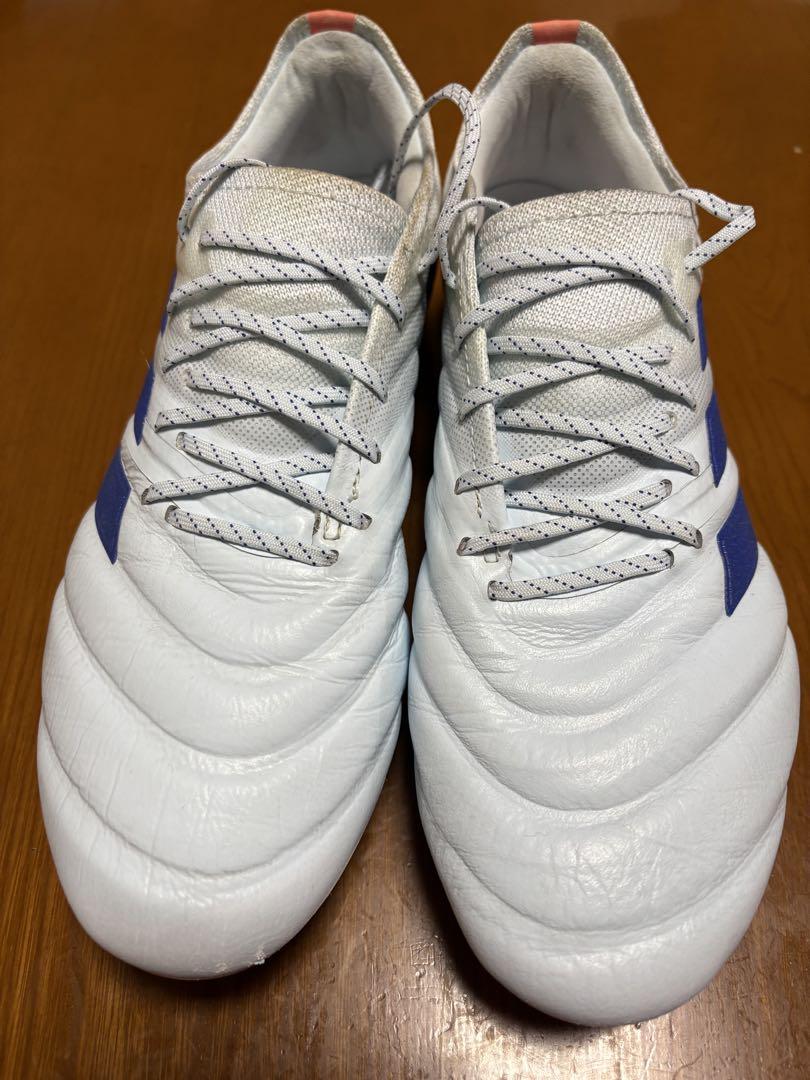 adidas サッカーシューズ ホワイト/ブルー FG