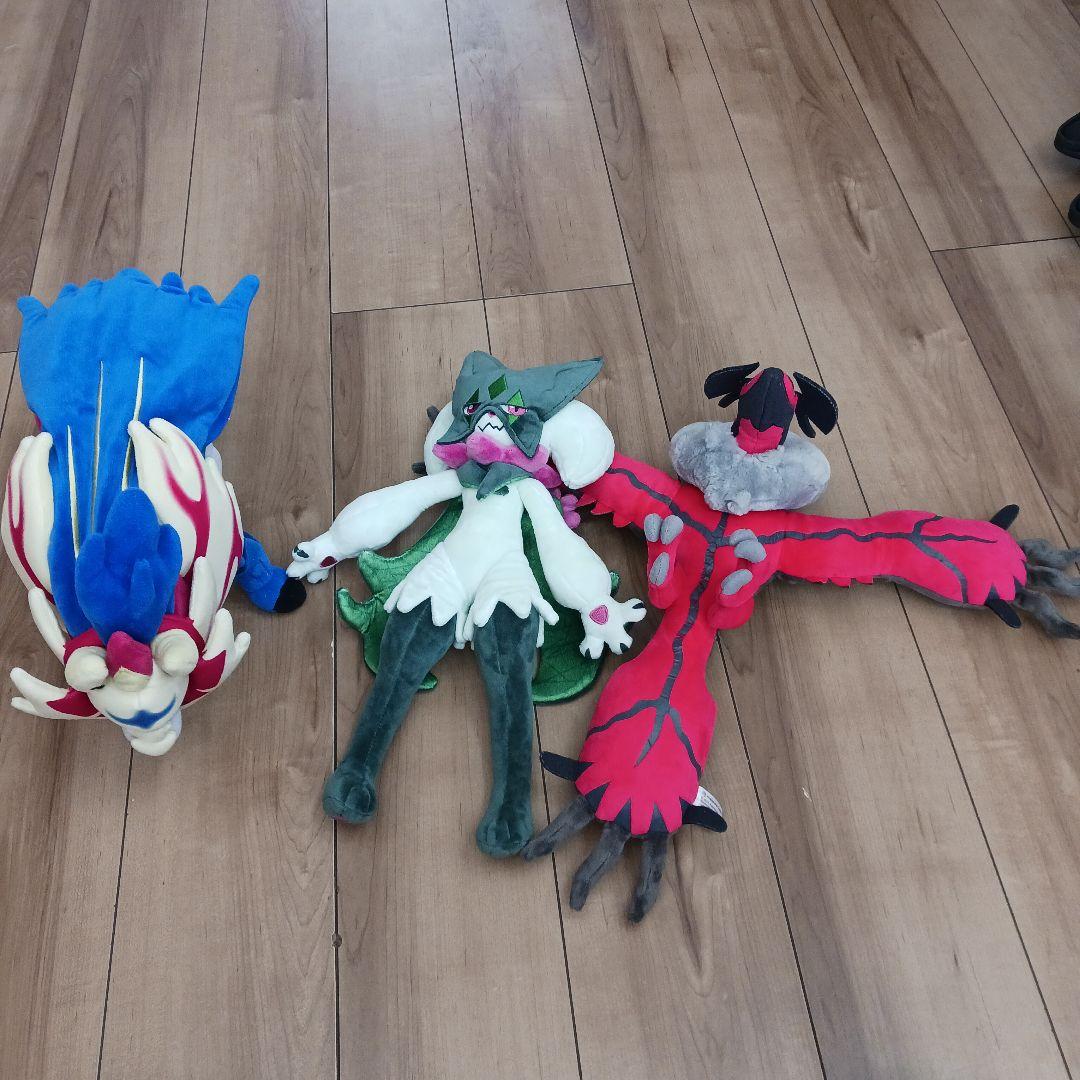 ポケセン　オリジナルぬいぐるみセット☆マスカーニャ　ザマゼンダ　イベルタル