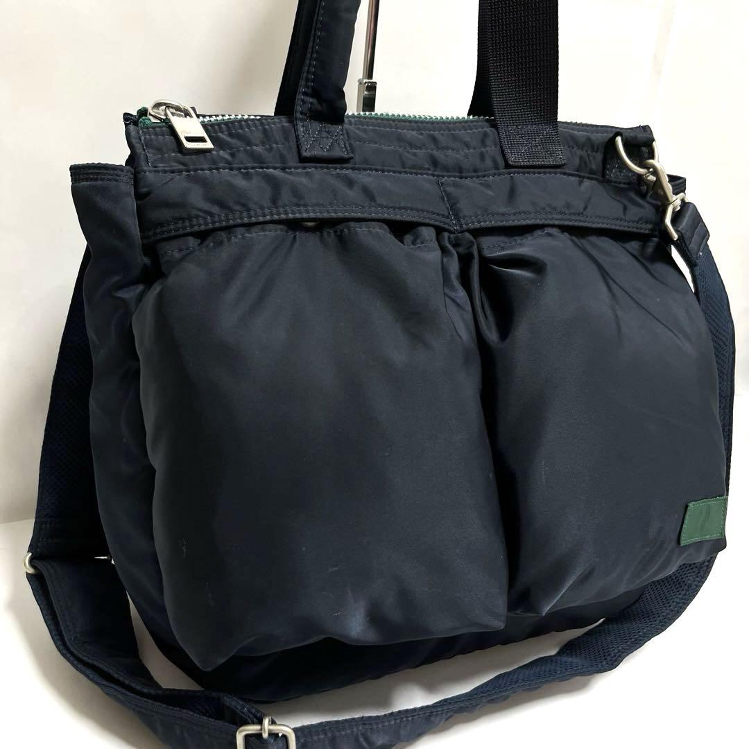 美品✨PORTER_sacai 2way TOTE BAG NAVY