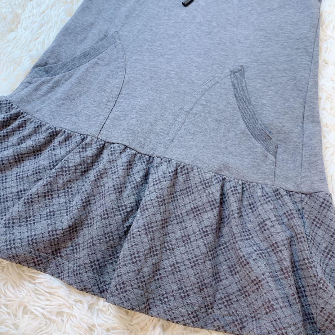 y2k 00s バーバリーブルーレーベル　チェックワンピース　シャーリング　刺繍 BURBERRY BLUE LABEL バーバリーブルーレーベル チェック