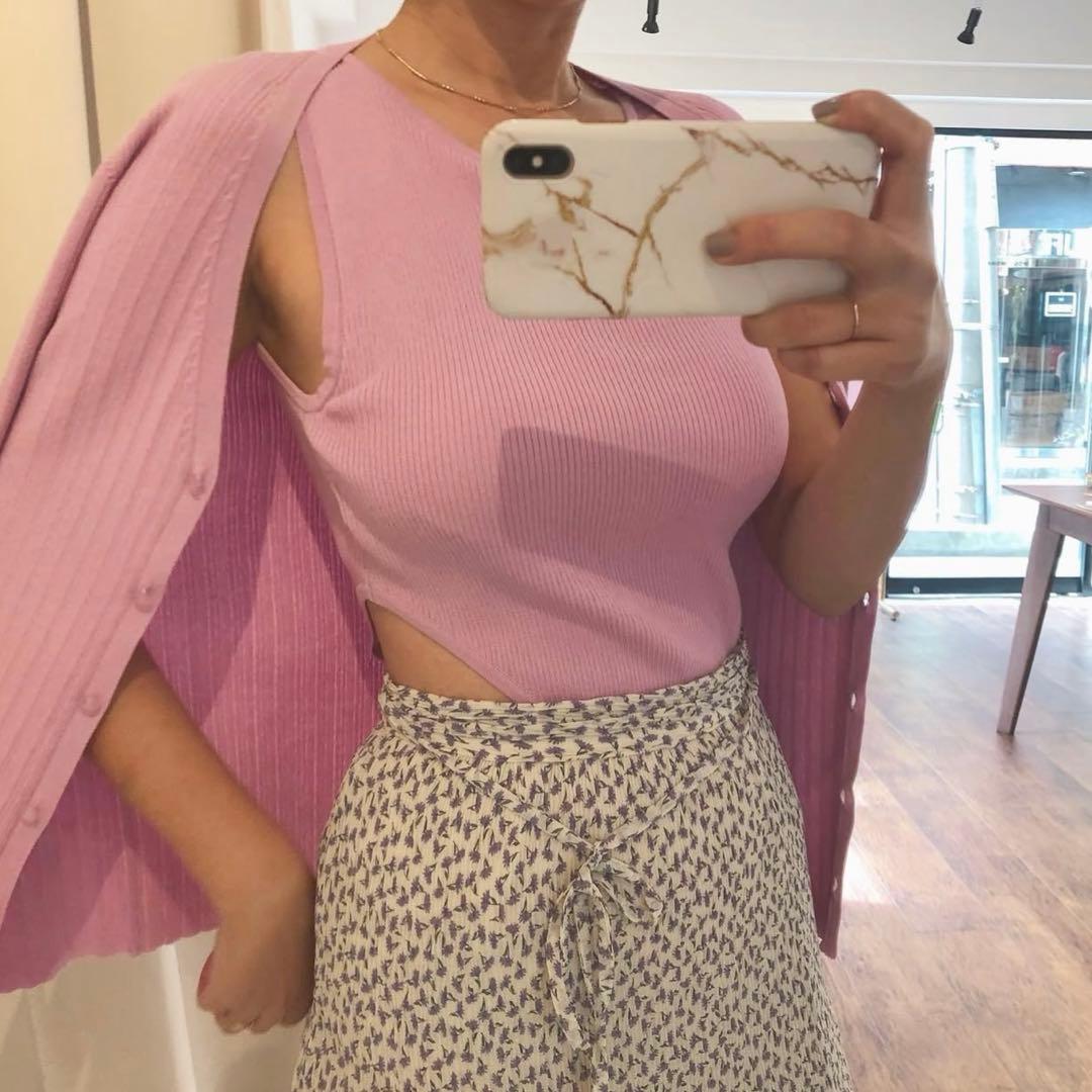 ロザリームーン　アンサンブルニット　カップ付きレオタード