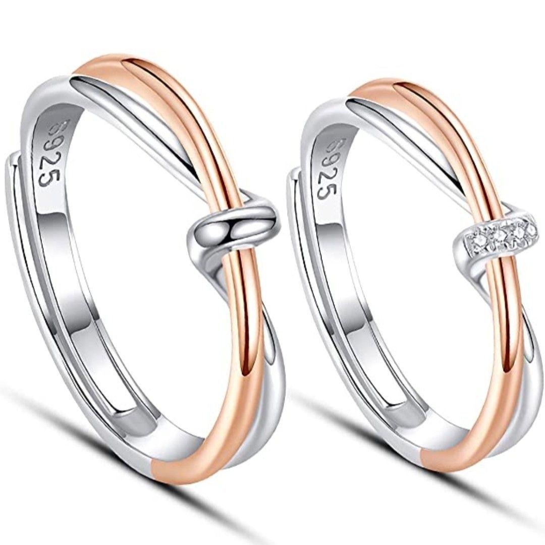 X935 ペアリング 結婚指輪 ゴールド レディース メンズ カップル