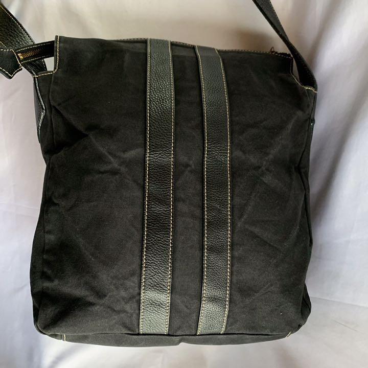 良品 金具 キャンバス 黒 革 UGuD3-m26450000396 ヴィヴィアン デカオーブ ショルダーバッグ セール定番