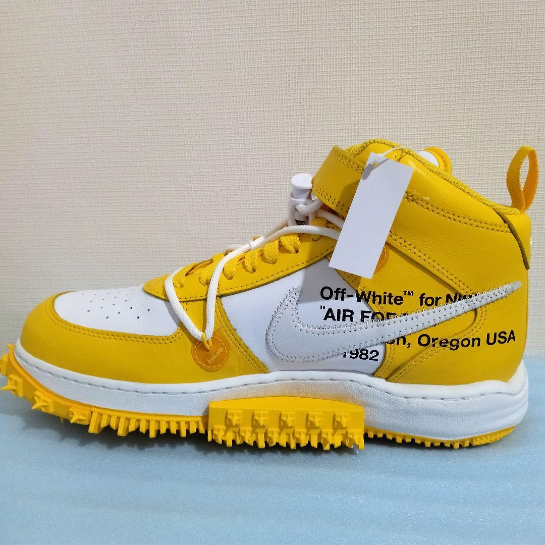 ナイキ ×オフホワイト Air Force　イエロー