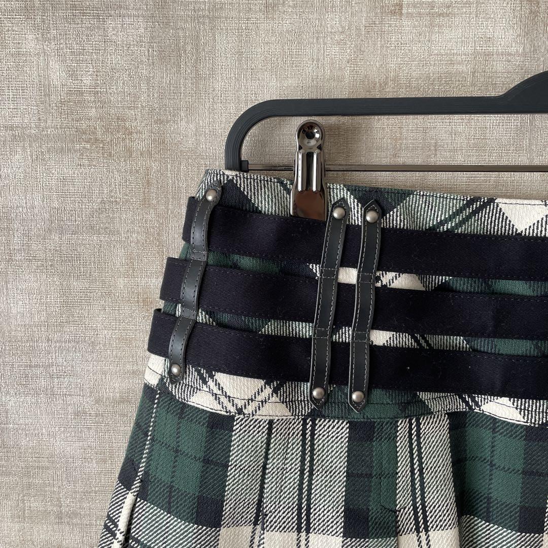 Y2K【BURBERRY LONDON】ミニスカート　プリーツスカート　38