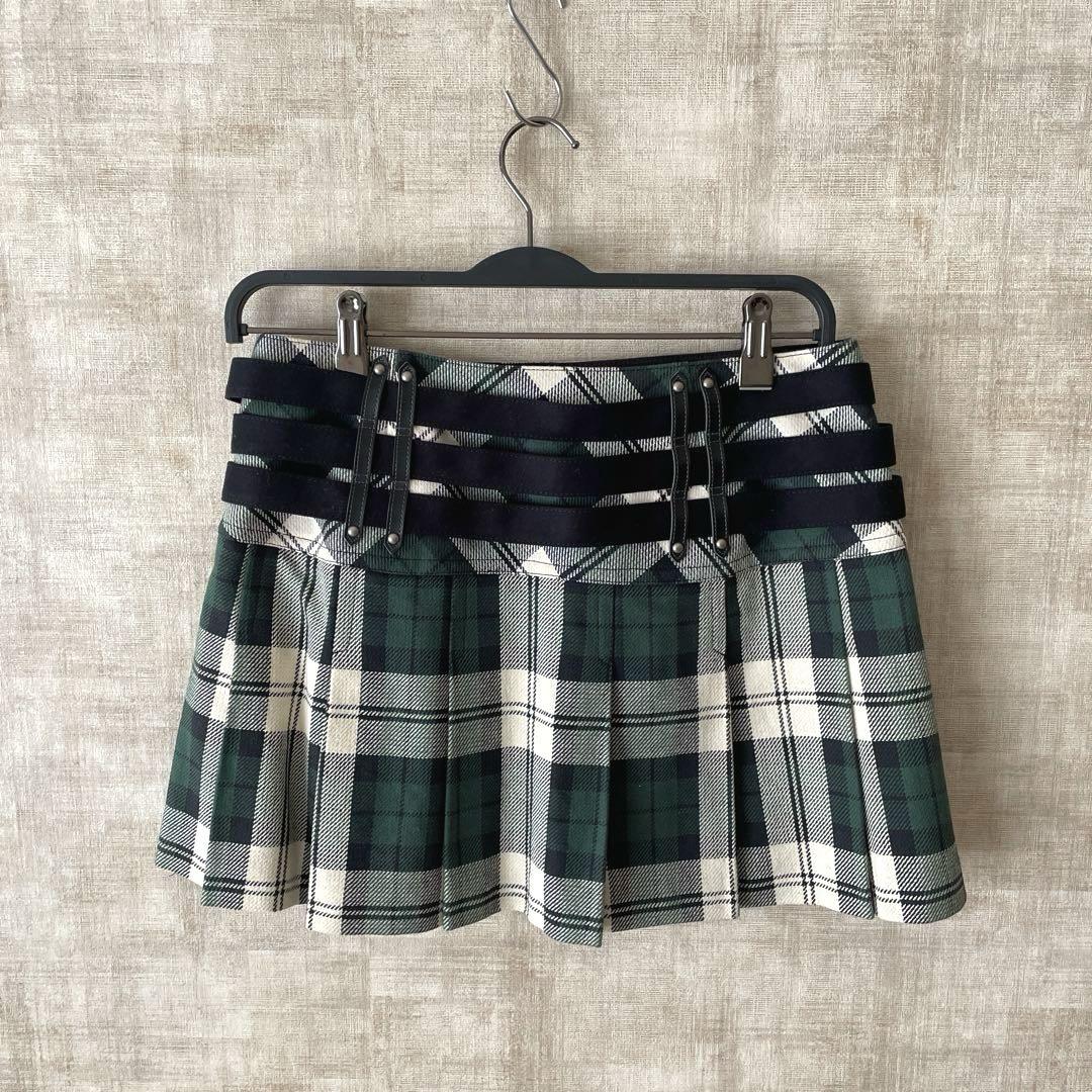 Y2K【BURBERRY LONDON】ミニスカート　プリーツスカート　38
