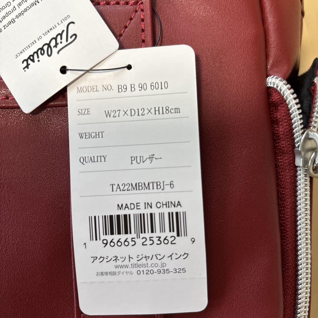 Mercedes-Benz Titleist バッグ 赤　ゴルフ