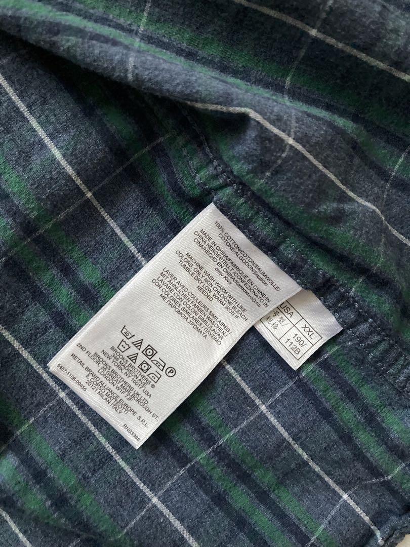 【専用】90s ブルックスブラザース チェックB.D.半袖シャツ XXL