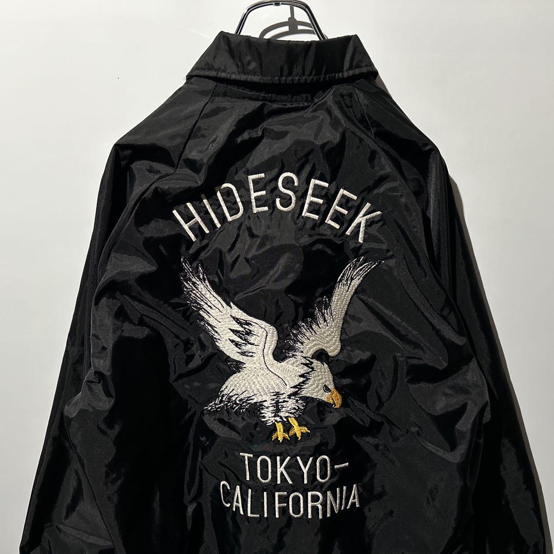 【最高デザイン】Hide and Seek 両面刺繍デザイン コーチジャケット