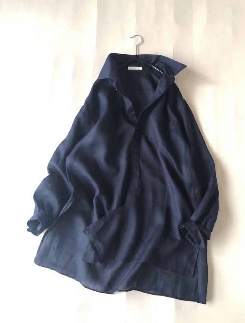 未使用◼️トゥモローランドMACPHEEロイヤルラミー100%チュニックシャツ