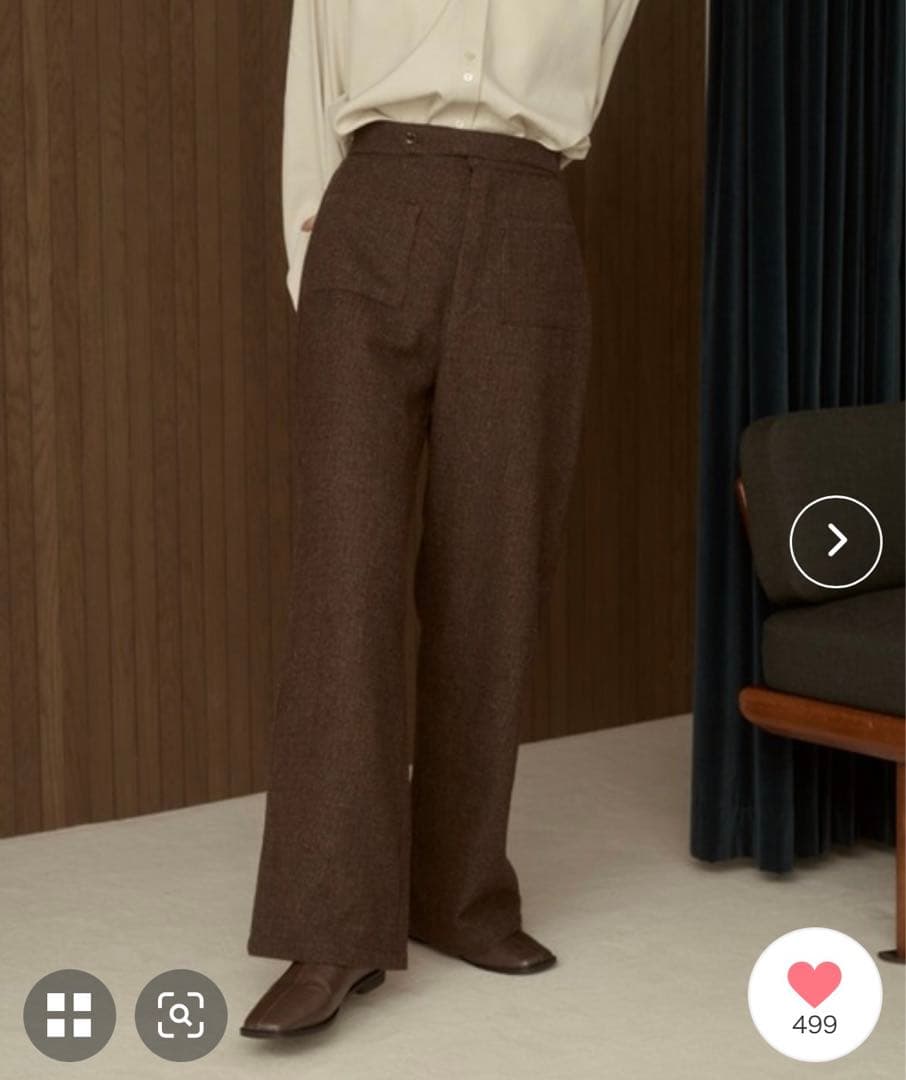 チェックデザインスラックス SIZE moi tytto