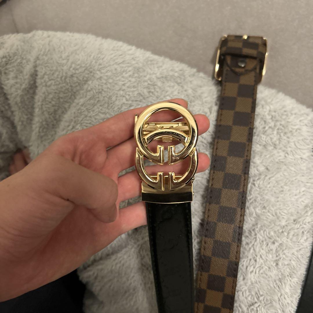 ベルト3点セット ルイヴィトンベルト GUCCI激似ベルト