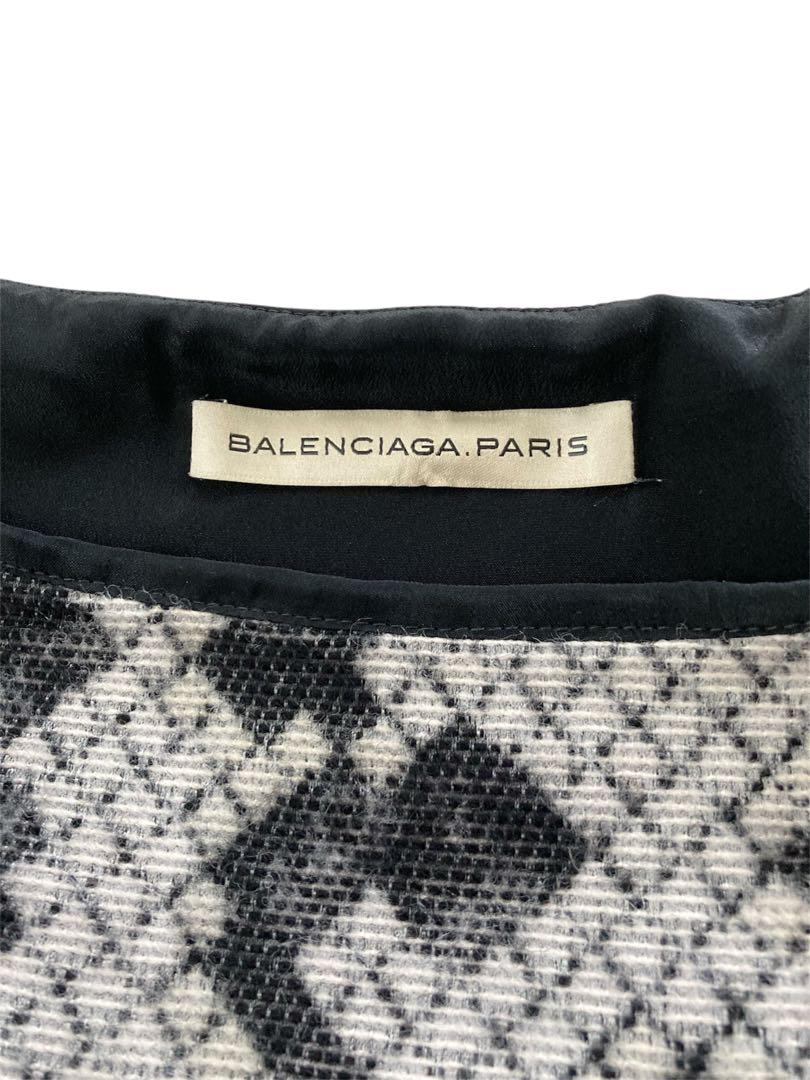 【未使用品】BALENCIAGA パイソン柄 切替 ノースリーブドレスワンピース