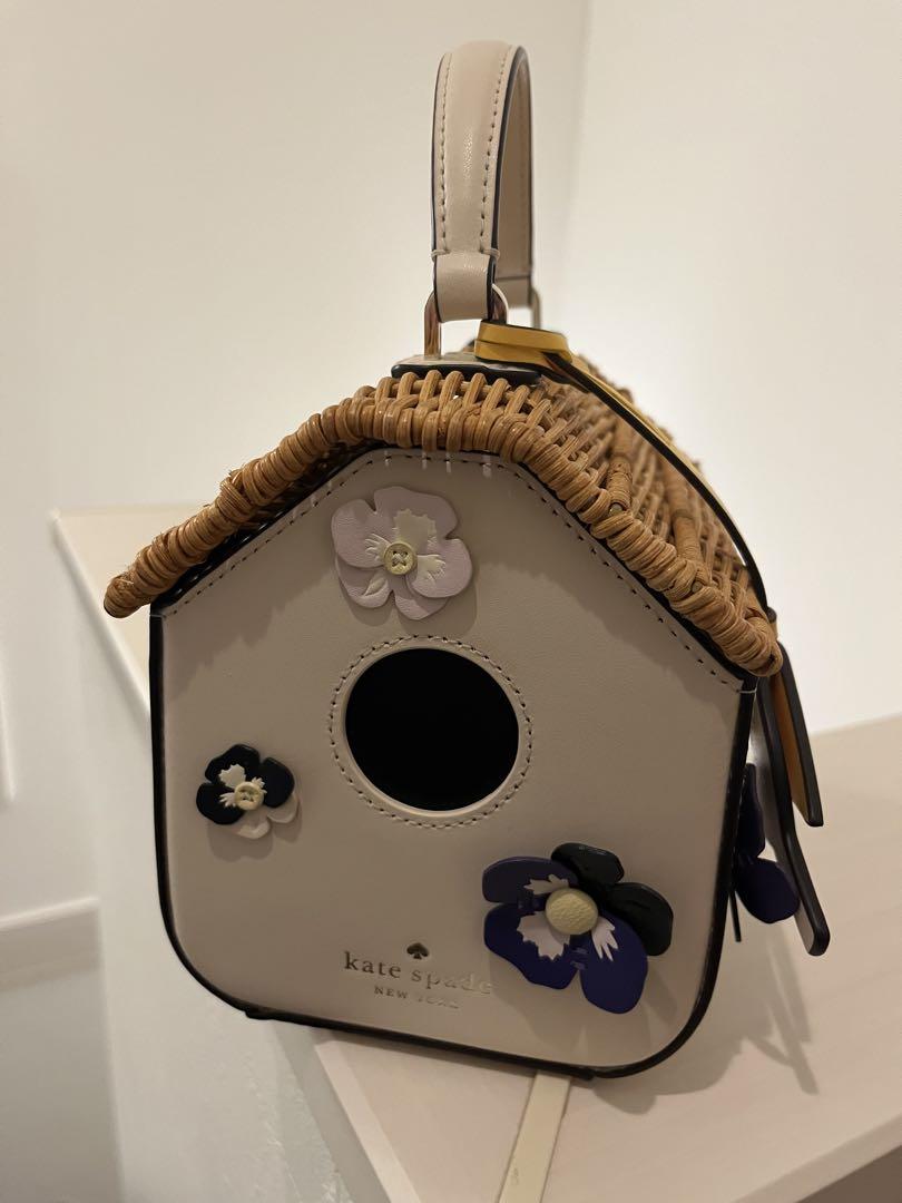 kate spade バード 鳥 パンジー かごバッグ ショルダーバッグ