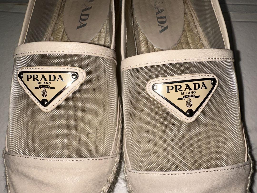 PRADA 直営店購入エスパドリーユ　ベージュ36サイズ
