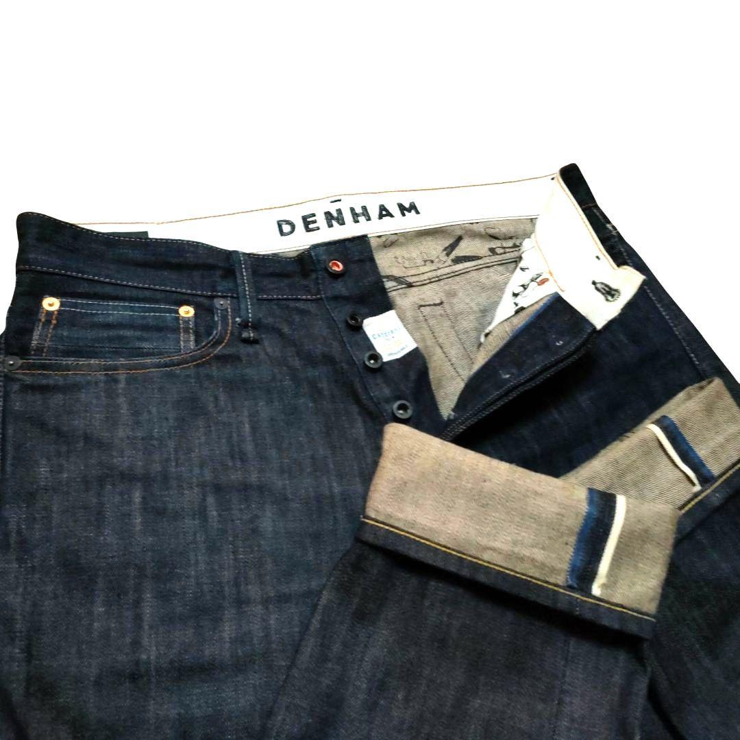 極美品 DENHAM W33 RAZOR SLIM FIT 片青耳 VCSS