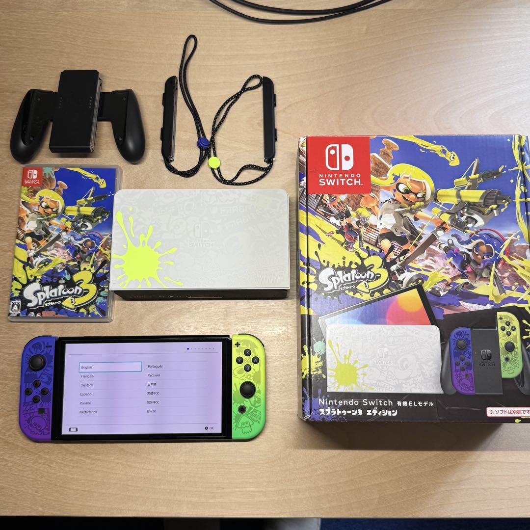 任天堂スイッチ 有機EL  スプラトゥーンカセット付き Amazon.co.jp: Nintendo Switch(有機ELモデル) スプラトゥーン3