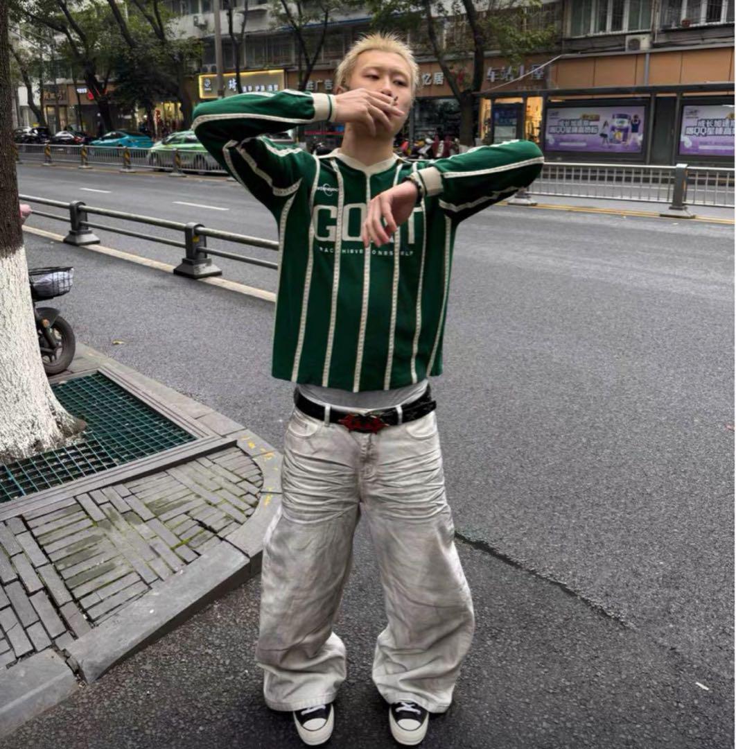 パンツ JCAESAR Distressed White Wide-Leg Denim JCAESAR Distressed White Wide-Leg Denim - メルカリ