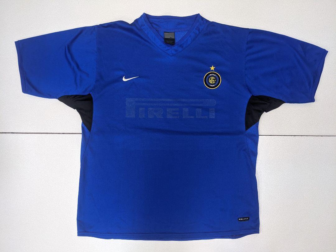 00sインテル NIKE トレーニング プラクティス ゲーム サッカー Tシャツ