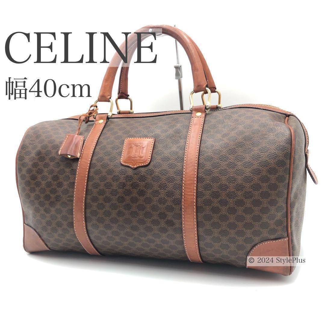 セリーヌ CELINE ボストン バッグ マカダム 40 サイズ 大容量 旅行