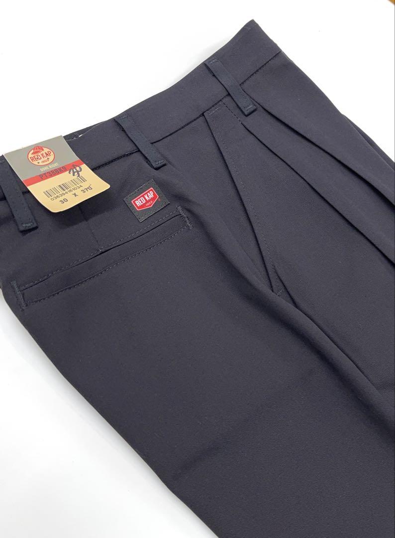 パンツ RED KAP PT38 PleatedTwill Slacks BLACK34 Men's Pleated Twill Slacks | Red Kap®