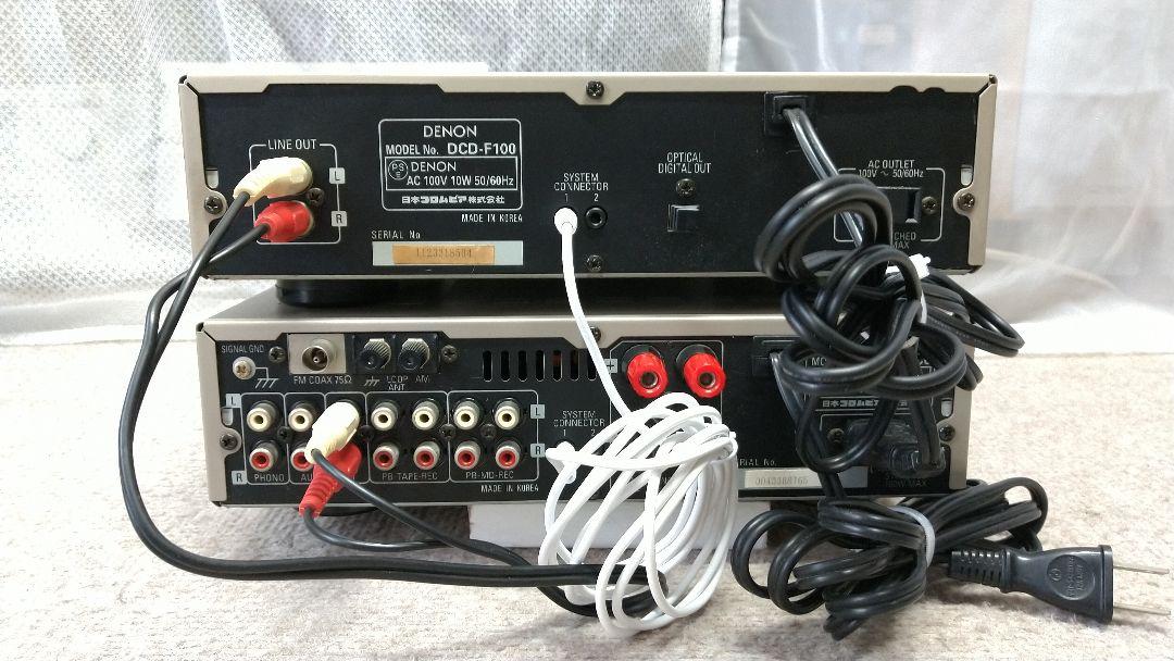 お値下げDENON アンプCDプDRA-F100 DCD-F100 リモコン付 - メルカリ