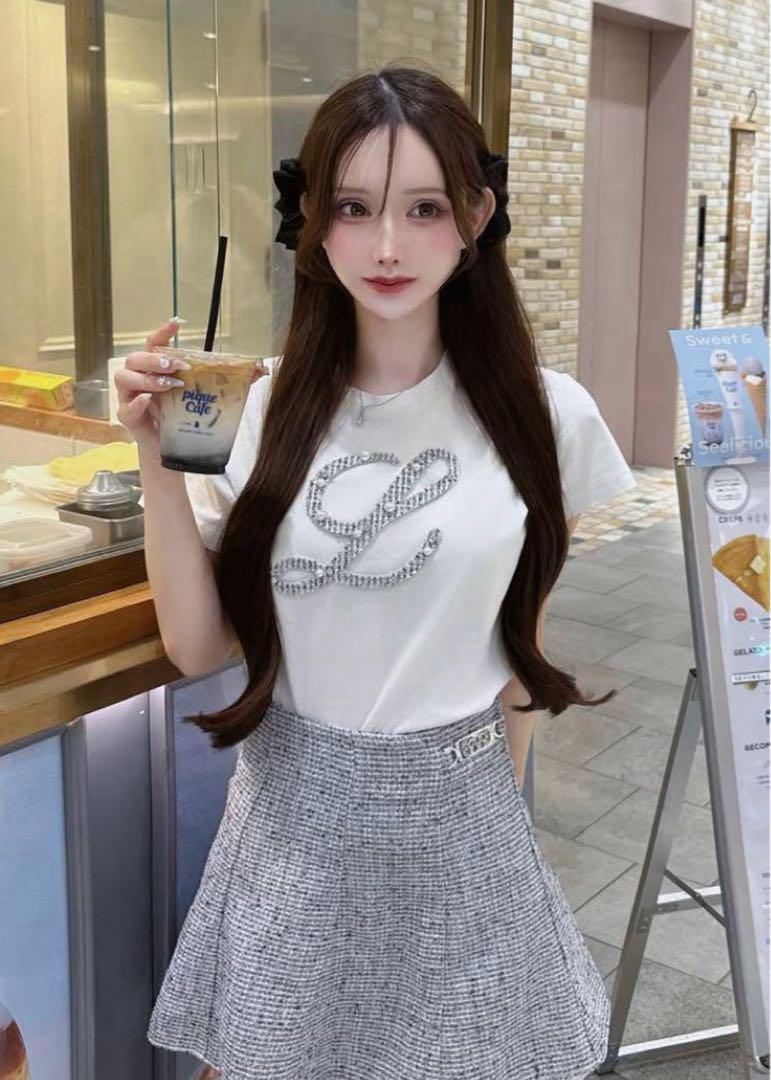 Lumignon ルミニョン tweed bijou lumi T 黒 ルミニョン Lumignon tweed bijou lumi T ブラック - メルカリ