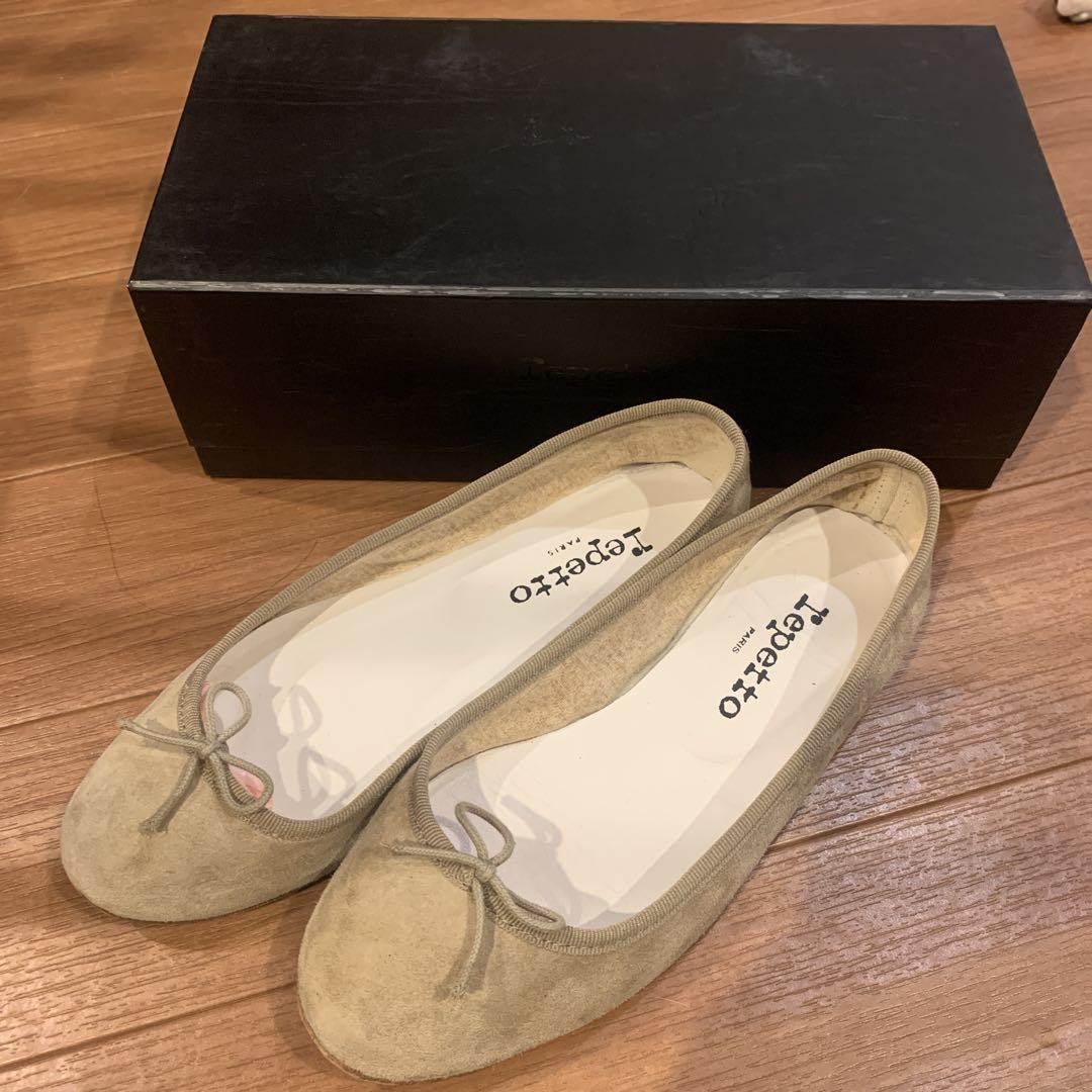 送料込 repetto スエード バレエシューズ 37 - メルカリ