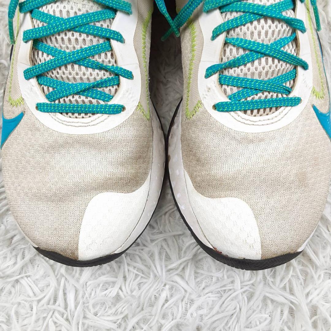 美品◎NIKE ナイキ Renew Elevate リニューエレベート 白 水色