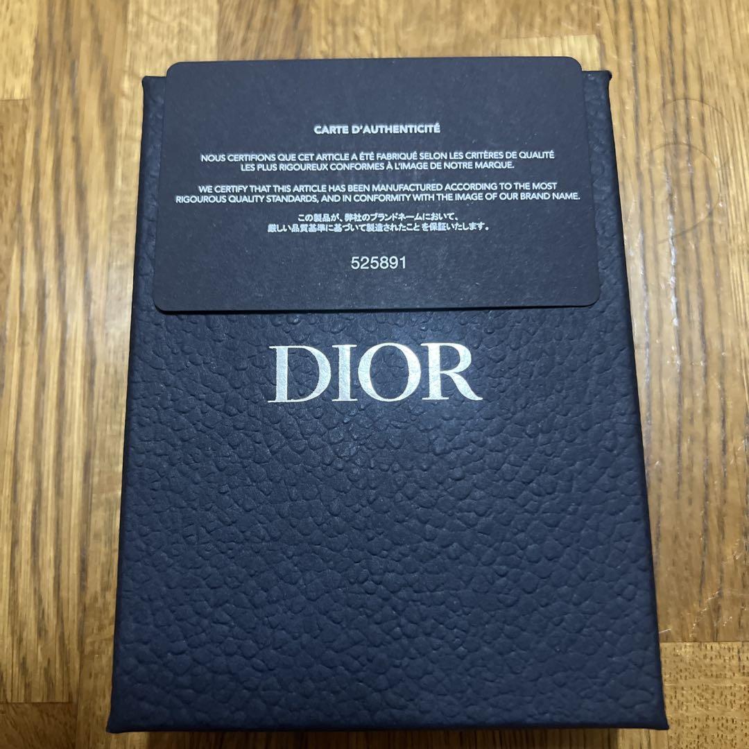 Dior クリスタルネックレス シルバー調