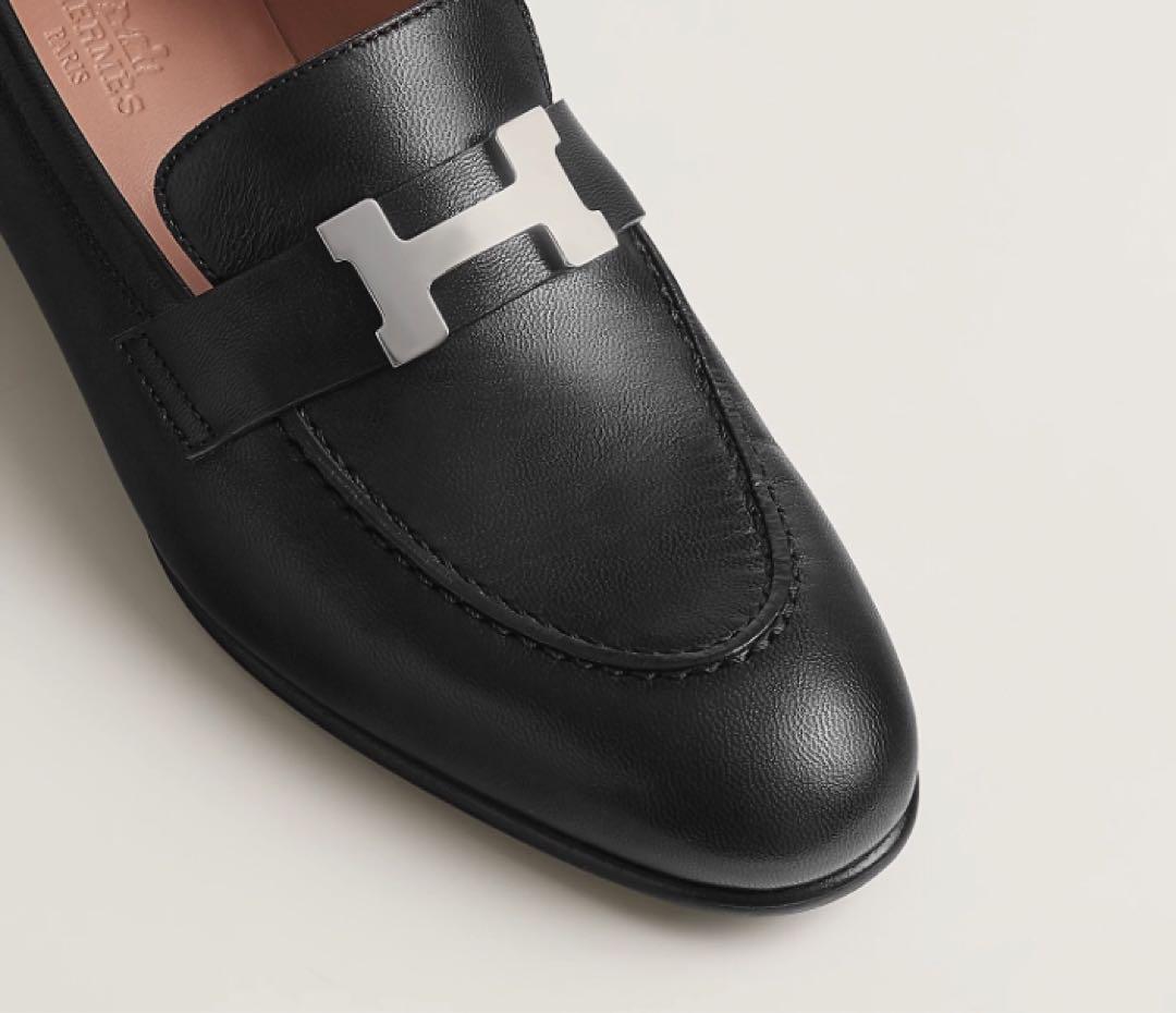 美品 HERMES エルメス モカシン パリ ローファー 36.5