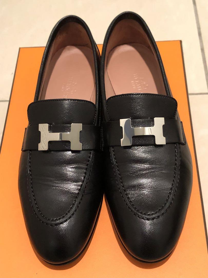 美品 HERMES エルメス モカシン パリ ローファー 36.5