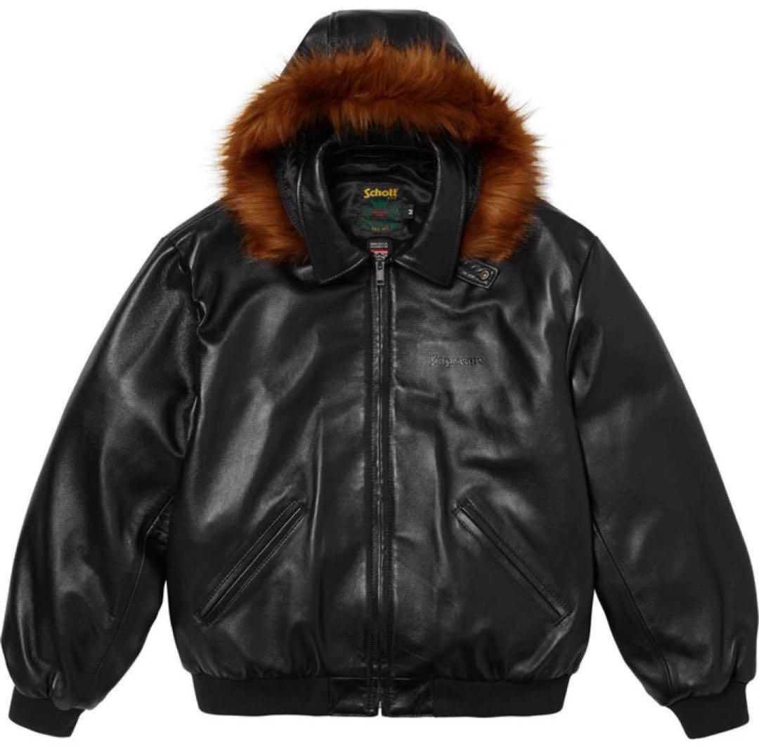 Supreme Schott Leather Bomber Jacket L ジャケット・アウター