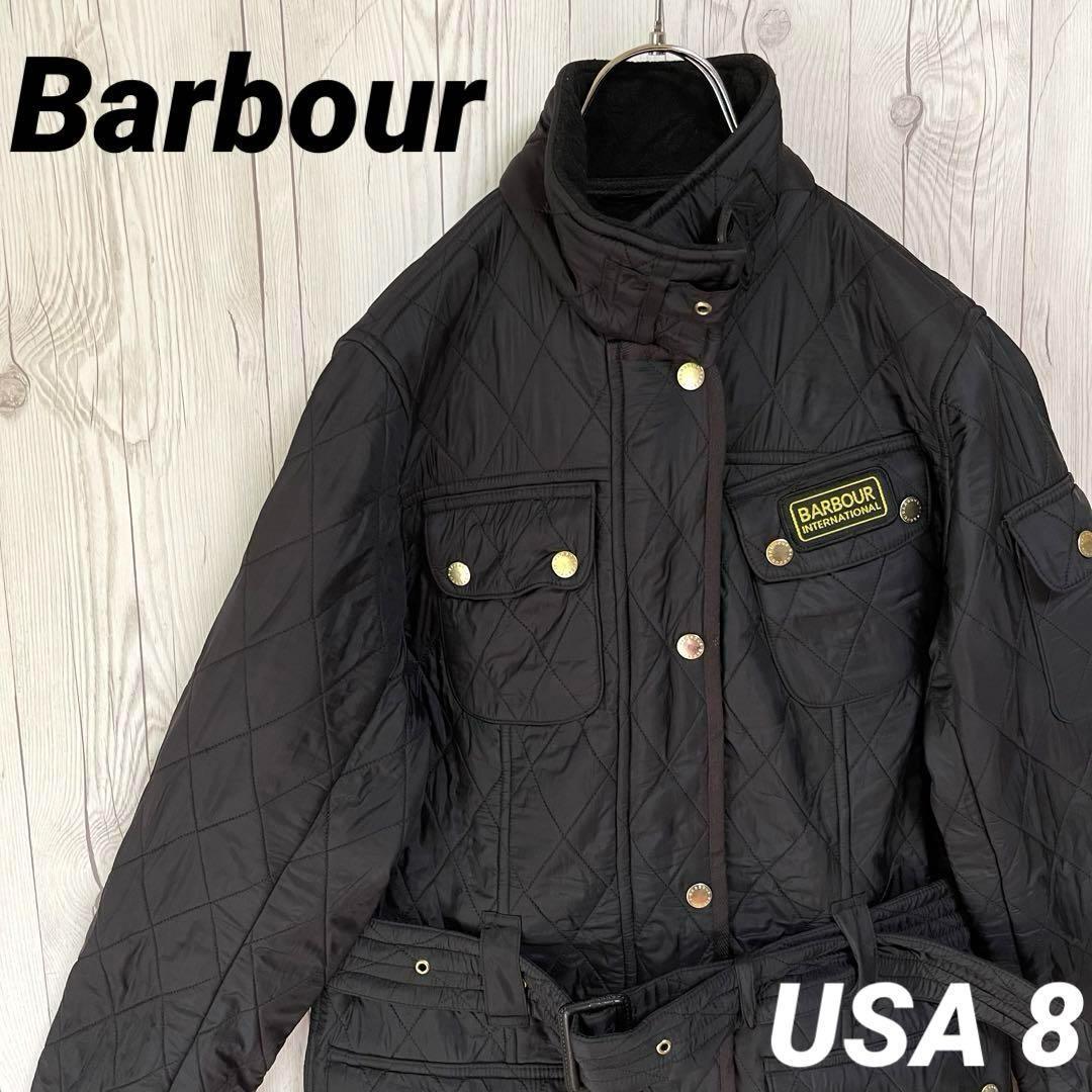 BARBOUR バブアー キルティングジャケット ブラック黒USA8 レディース
