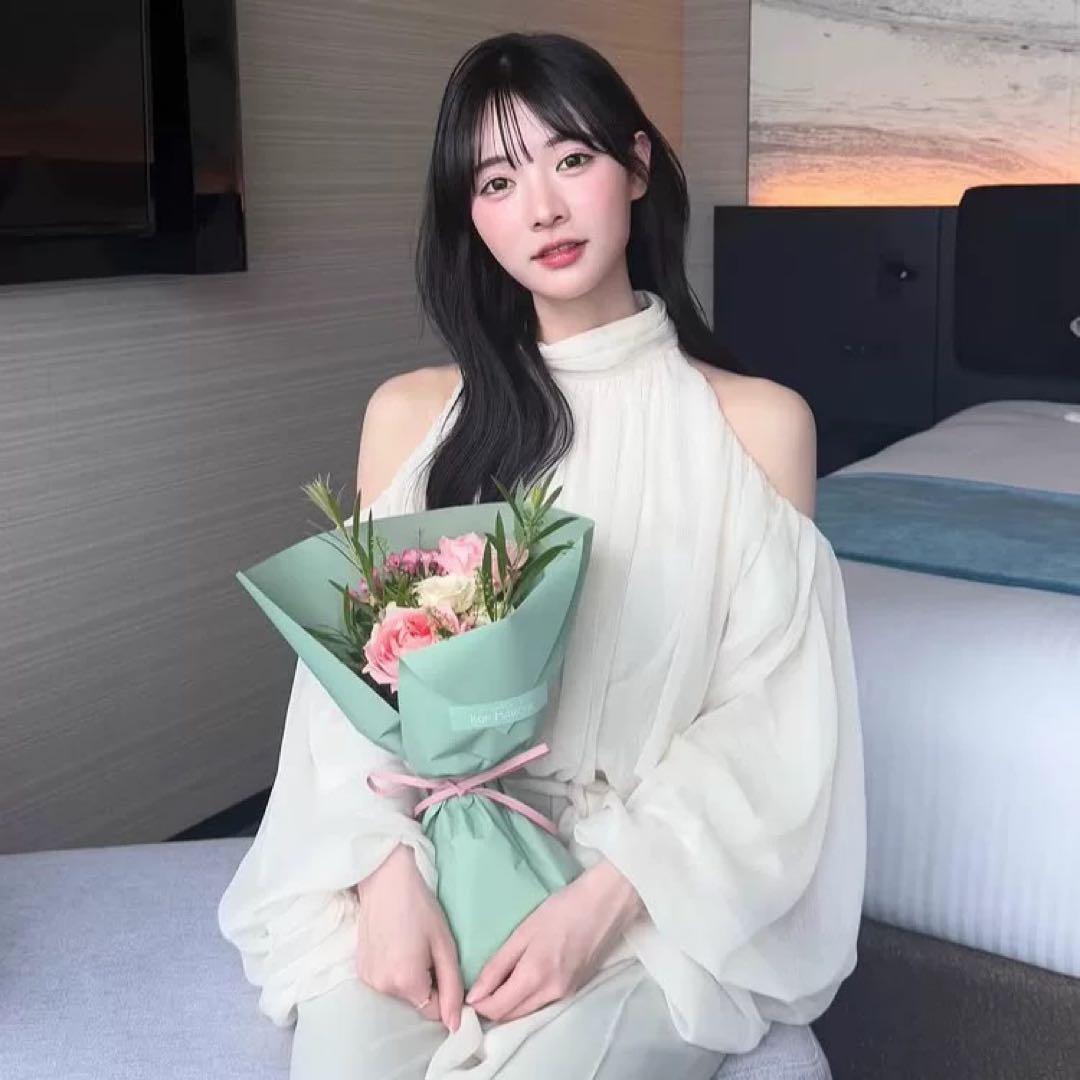 anuans シフォンボリュームブラウス anuans シフォンボリュームブラウス