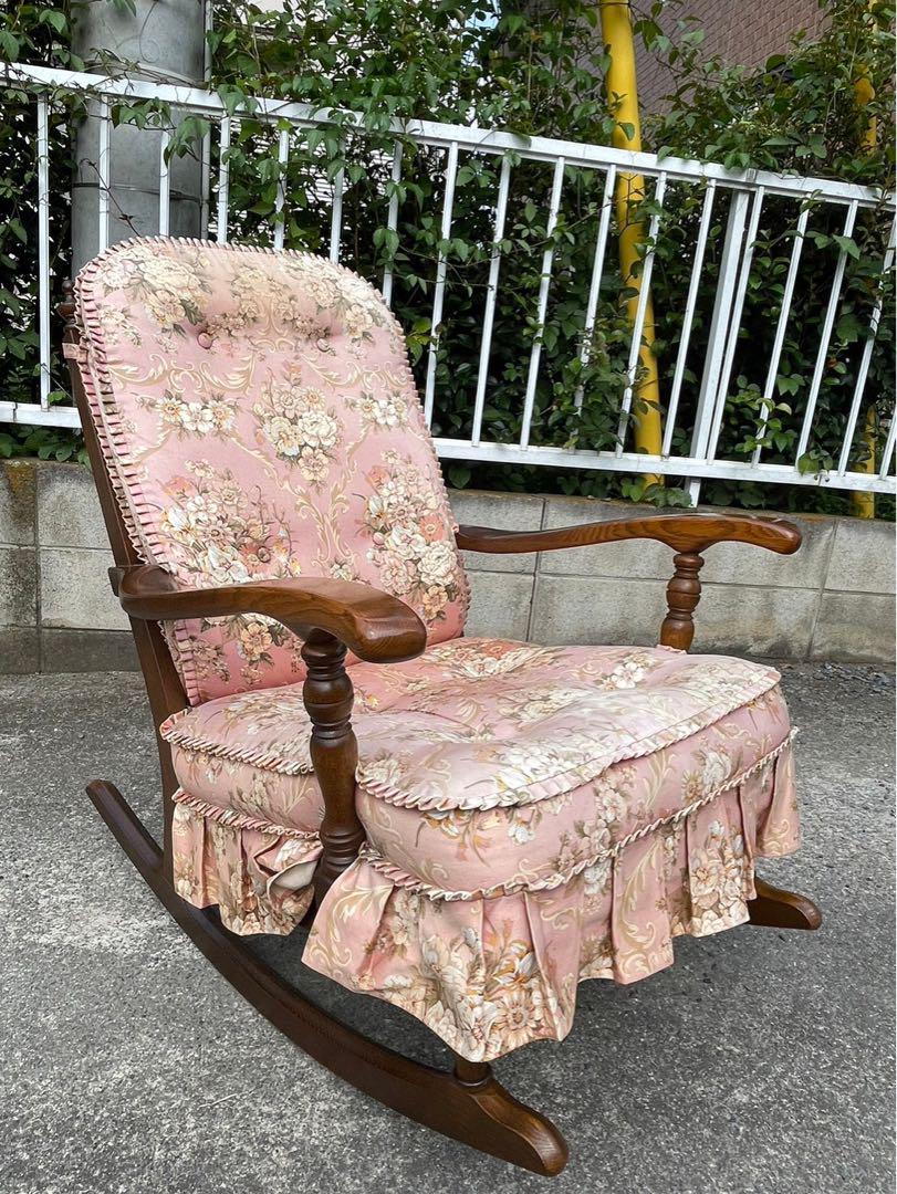 人気の飛騨家具　ロッキングチェア　椅子　17万円の品　アンティーク