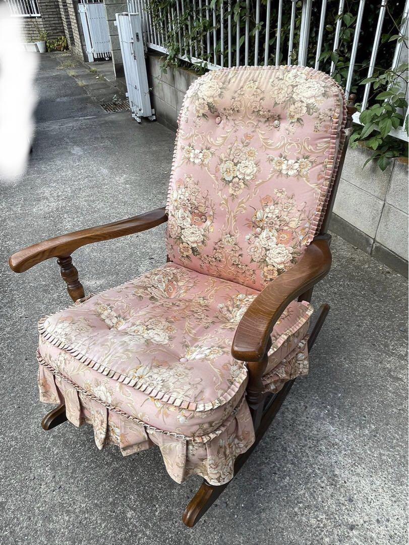 人気の飛騨家具　ロッキングチェア　椅子　17万円の品　アンティーク