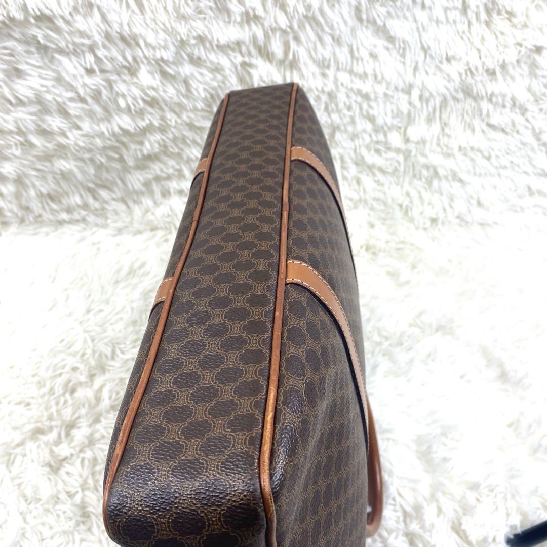CELINE マカダム　ビジネス　ブリーフ　バッグ　ブラウン　A4