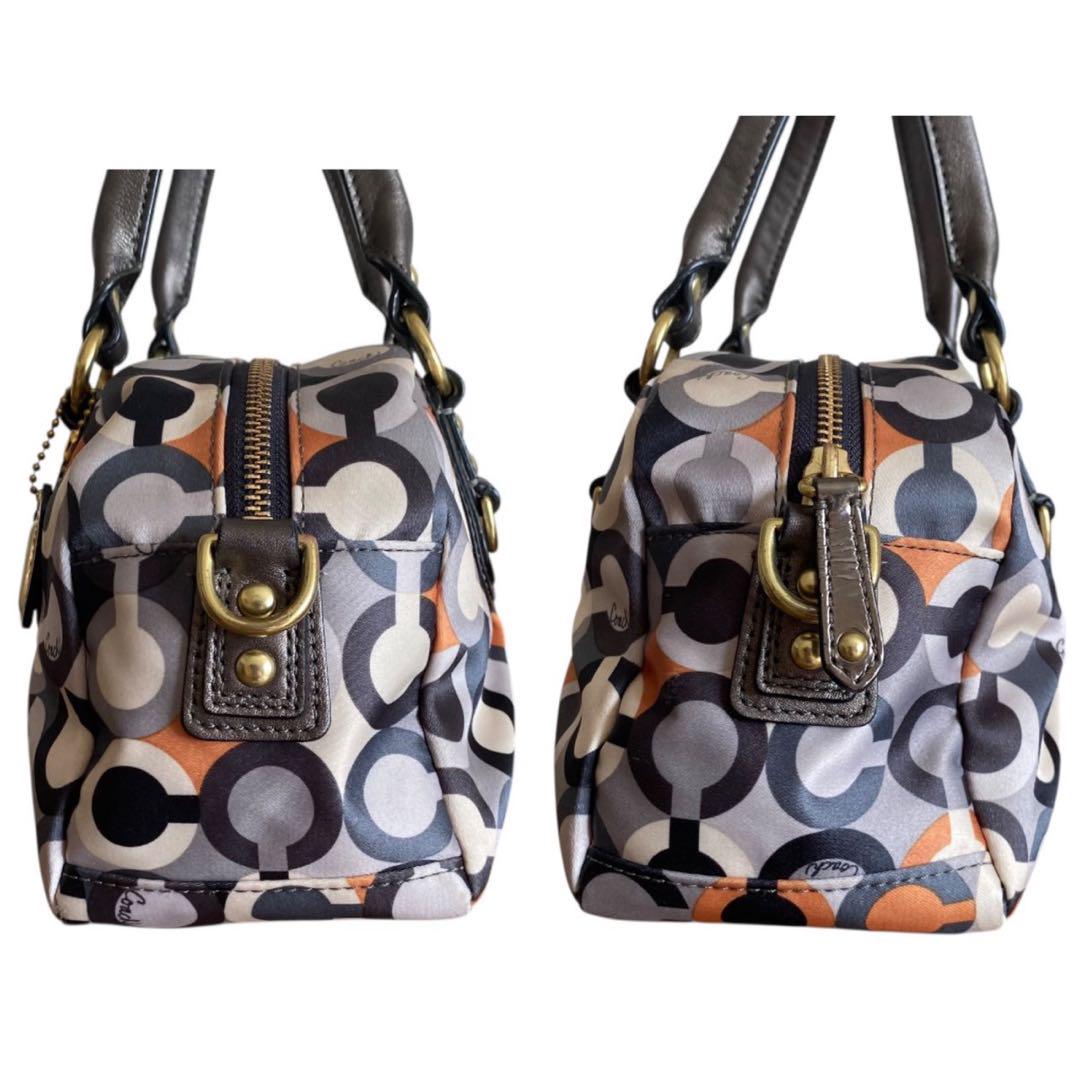 国産品 極美品 COACH コーチ オプアート 2way トート ショルダーバッグ バッグ