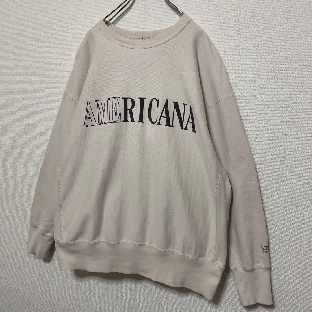 アメリカーナ　プリントロゴ　オーバーサイズド　ビッグスウェット　トレーナー
