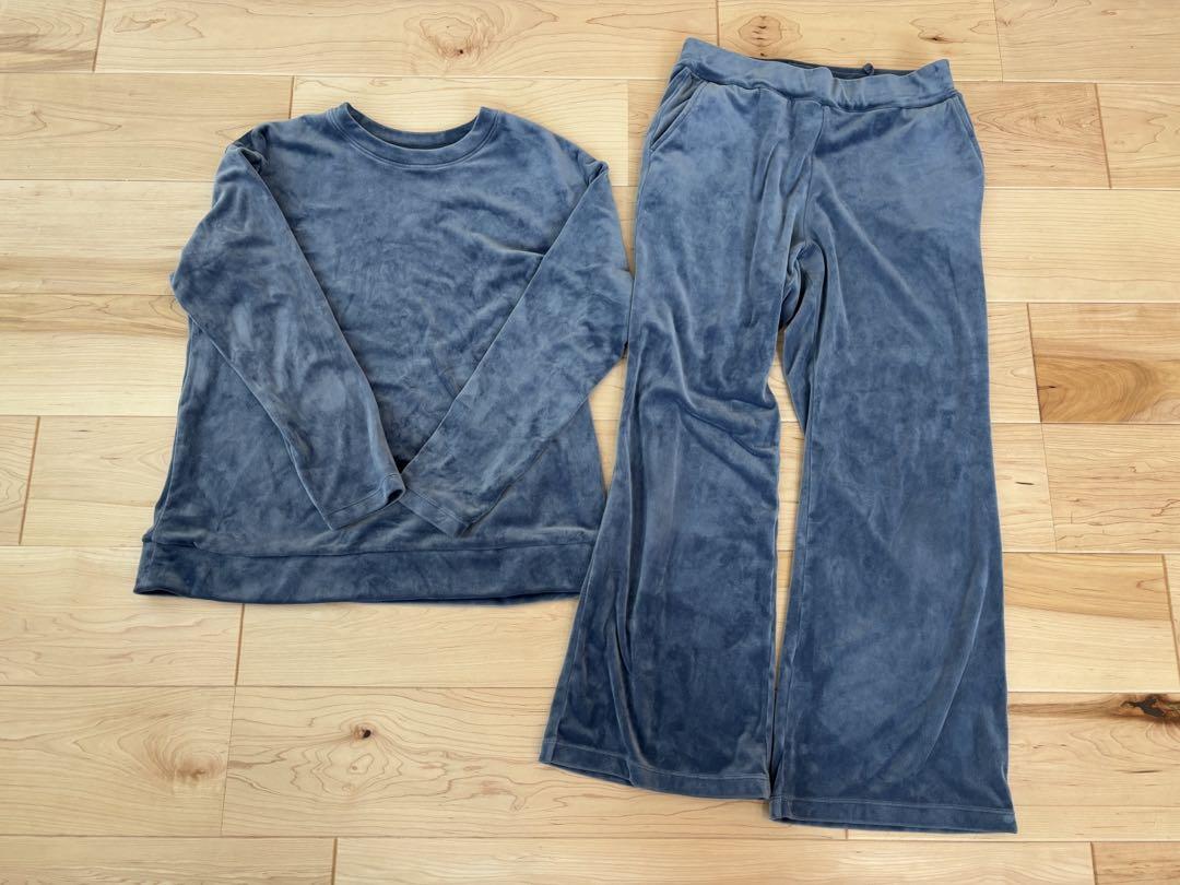 【美品】UNIQLO ウルトラストレッチスムースセットL【2色セット】
