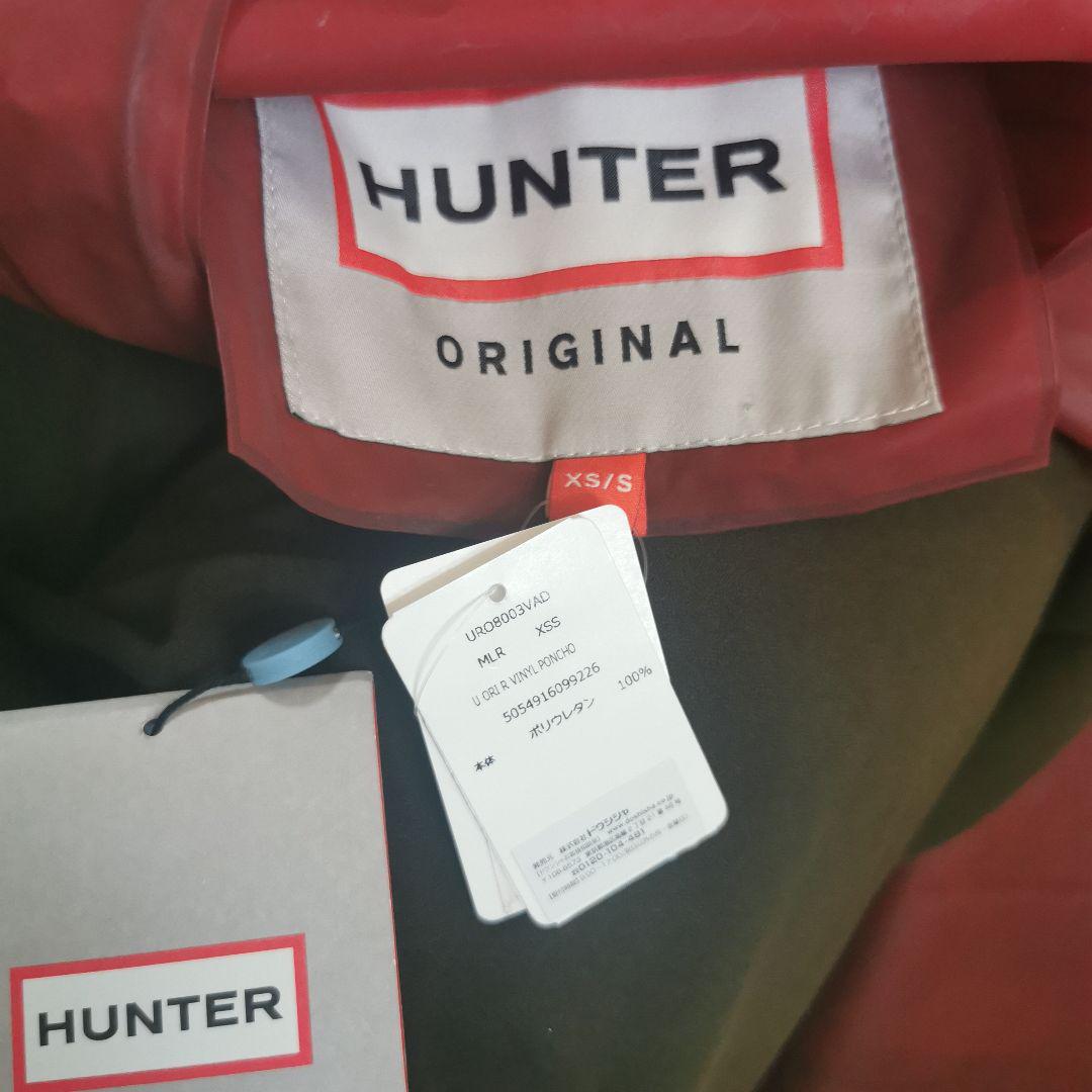 新品】HUNTER ハンター オリジナルビニールポンチョ 赤 XS/S 小物