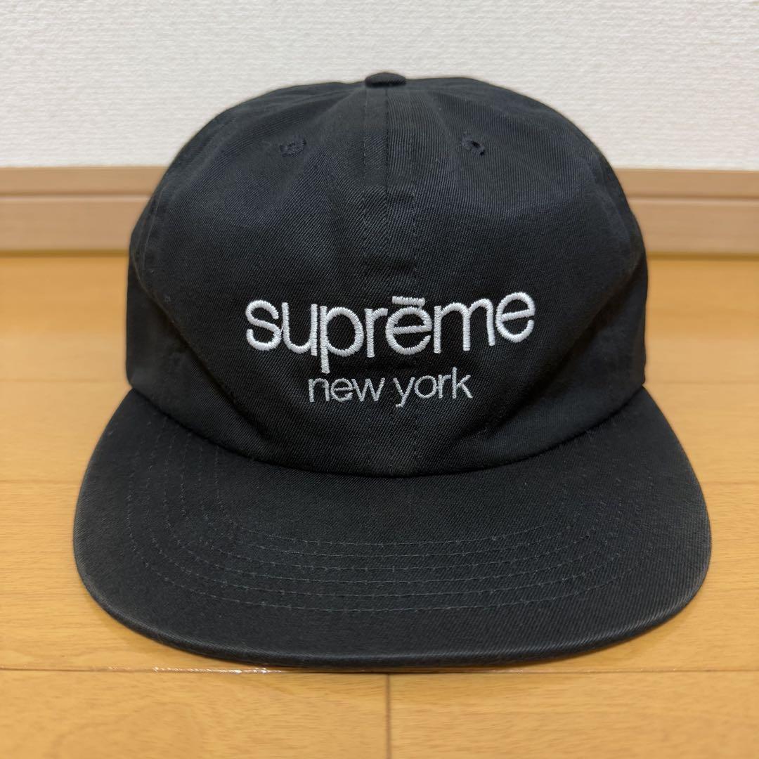 Supreme Classic Logo 6-Panel ブラック 14ss