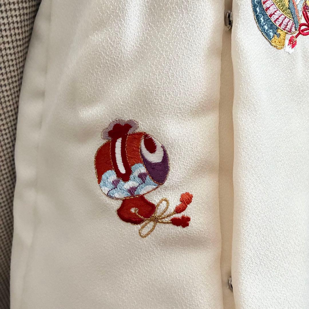 【千鳥刺繍】七五三 3歳 着物　被布コートセット　男の子