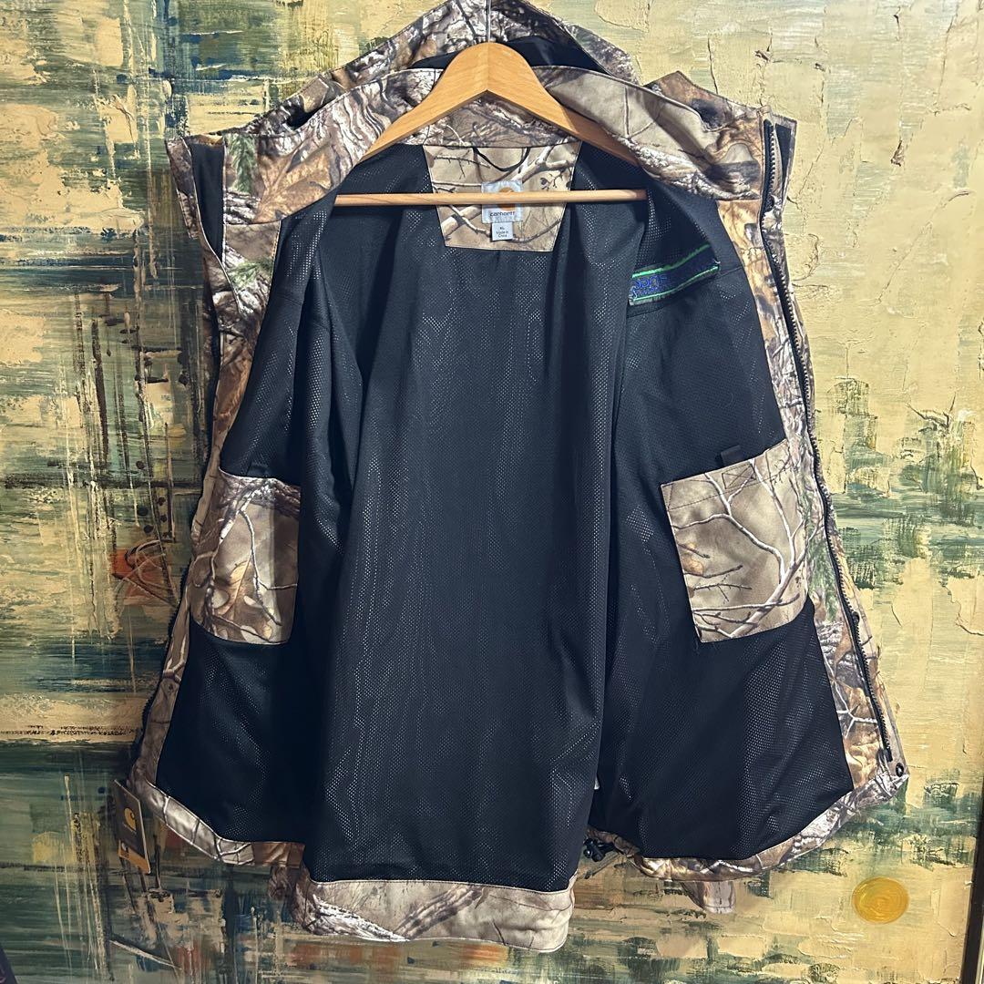 新品タグ付きツリー柄カーハートSHORELINE JACKET XL