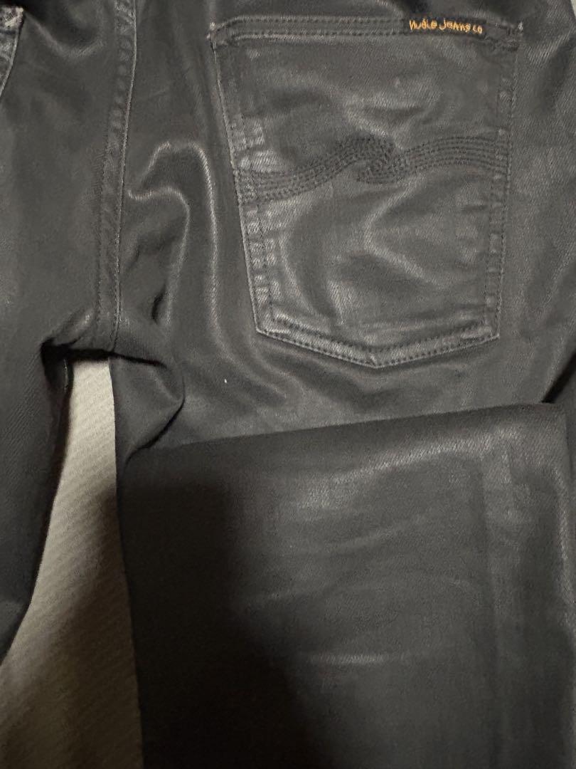 nudie jeans TUBE TOMコーティング　スキニー