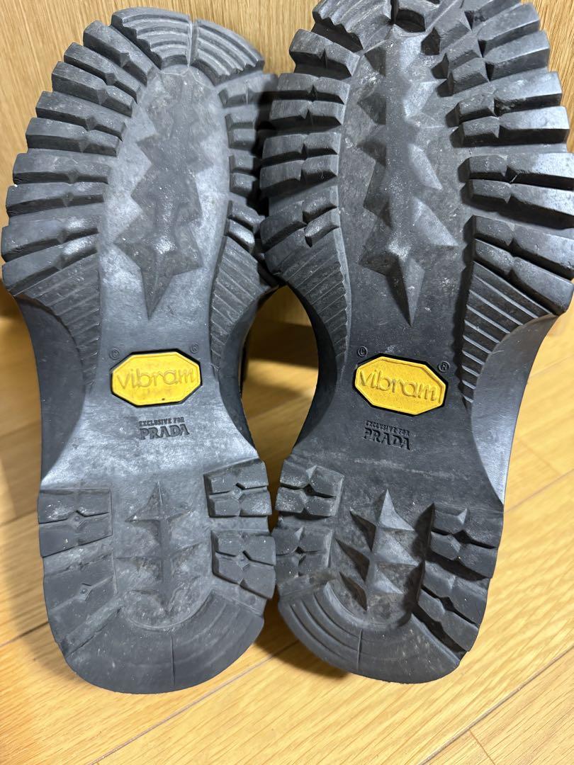 99aw Prada velcro leather shoes 27.0 プラダ