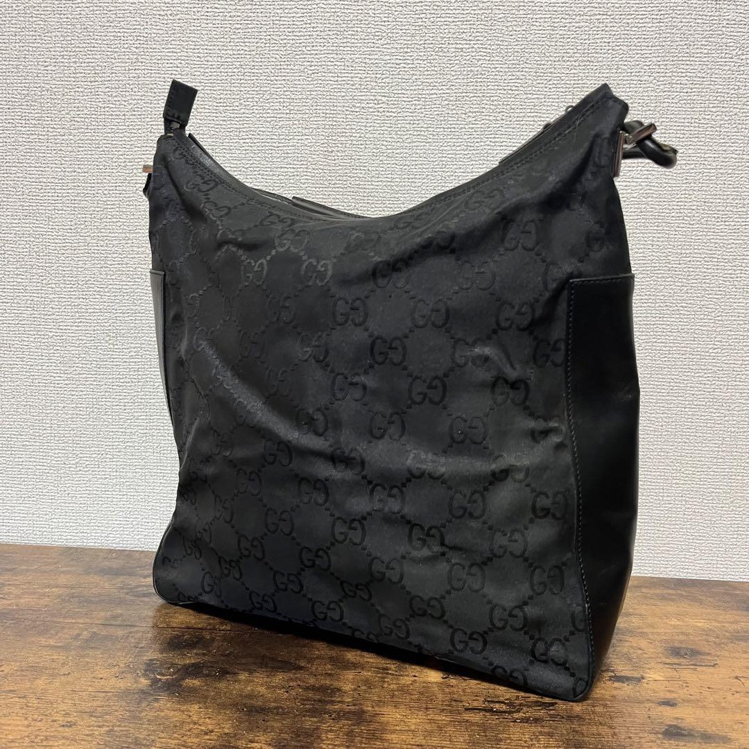 お得なセール情報 ロゴ GUCCI 人気 GG ブラック 黒 ワンショルダーバッグ グッチシマ バッグ