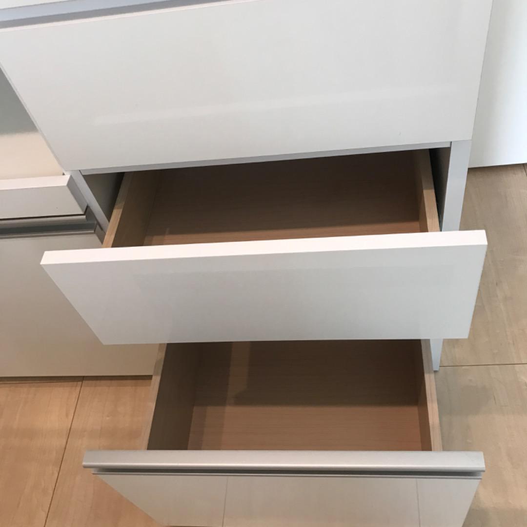 ニトリ キッチン伸縮カウンター クオーレOP105WH（ニトリ 伸縮