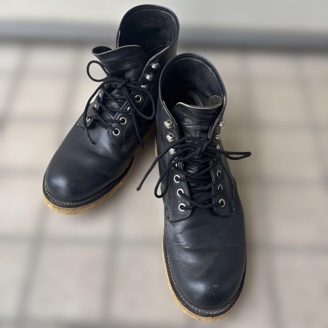 RED WING プレーントゥ ブーツ 黒 レッドウィング